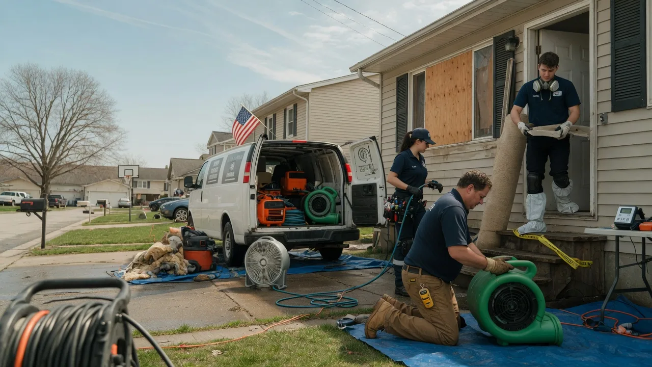 Water Damage Restoration in Waggoner, IL near me